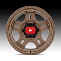 Fuel Oxide D800 Matte Bronze Custom Truck Wheels 5